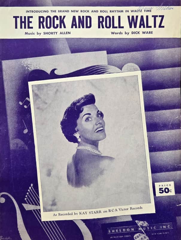 (USED/VINTAGE Sheet Music) The Rock and Roll waltz - Kay Starr - Piano/Vocal/Chord Names image 1