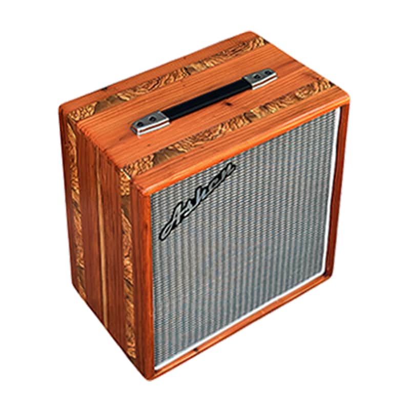 Ashen 112 Custom Guitar Speaker Cabinet Redwood Olive Striped (empty) image 1