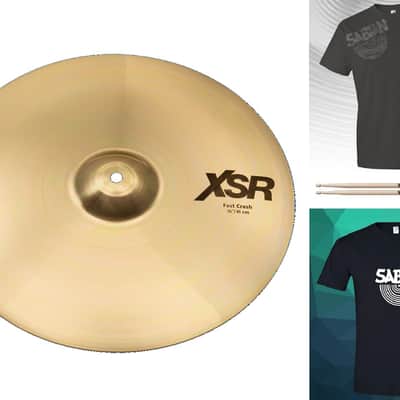 Sabian 16" XSR Fast Crash Cymbal | B20 Bronze | Made in Canada | Authorized Dealer image 1