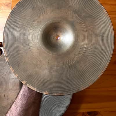 14” vintage Avedis Zildjian hi-hats with 1970s Thin Stamp image 6