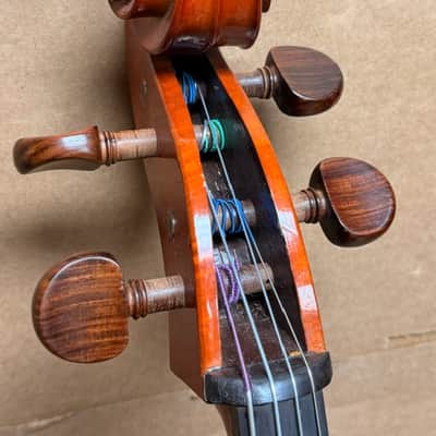 Yamaha VC5 4/4 Cello Outfit 2007 - Natural Poly Varnish (w/ Gig Bag) image 11