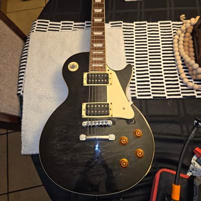 Epiphone 2003 Les Paul Standard Plus Top made in Korea 2003 Trans Black MIK Saein Factory image 8