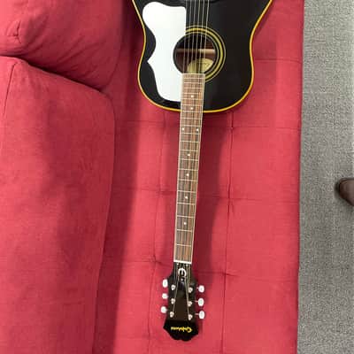 Epiphone Ltd. Ed. 1963 J-45 Reissue - Ebony w/ Aged Binding, Rosette & Logo Inlay image 9