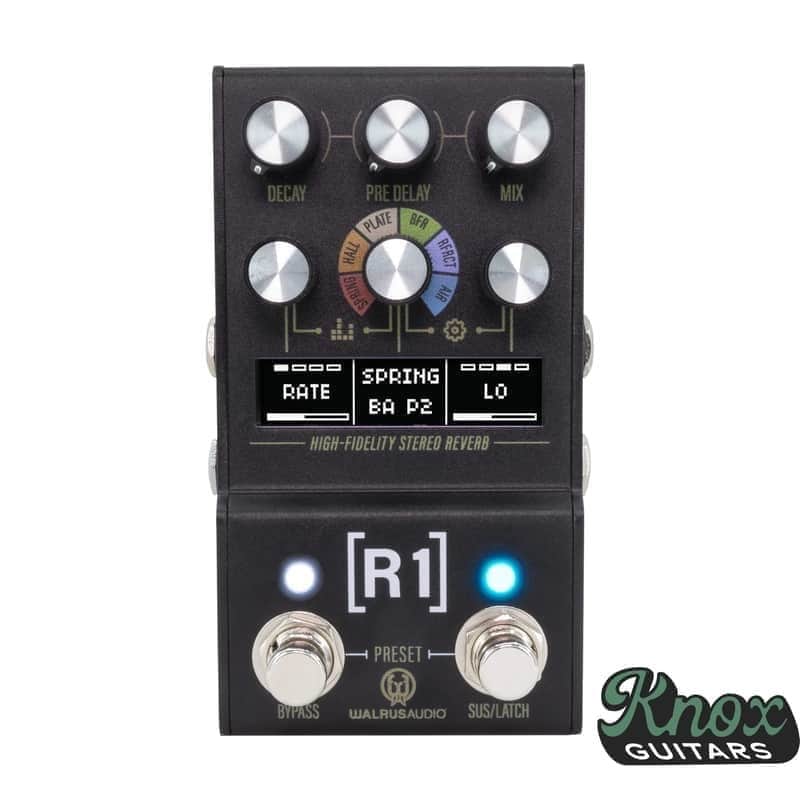 NEW Walrus Audio Mako R1 MKII High-Fidelity Stereo Reverb 2024 - Present - Black image 1