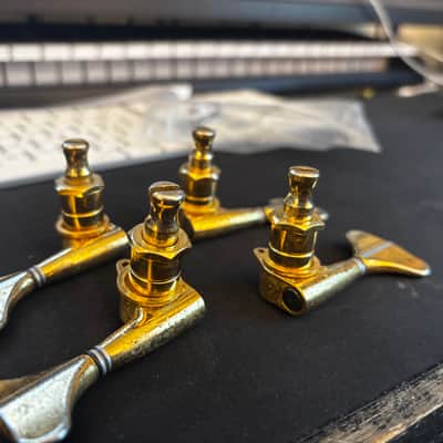 Fodera bass guitar tuners tuning machines gold 4 string 2:2 image 4