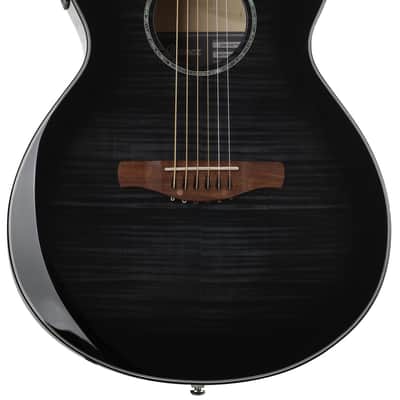 Ibanez AEWC400 Acoustic-Electric Guitar - Transparent Black Sunburst High Gloss image 1