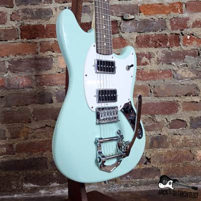 JAKE'd: Squier Mustang  w/ Bigz Style Tremolo, GFS 90-Buckers & More (Surf Green) image 6
