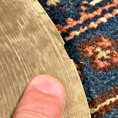 13" Zildjian A 1940s-50s Trans Stamp THIN Hi-Hat Cymbal Pair 466g/472g image 14