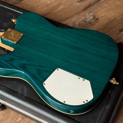 1983 Fender Telecaster Elite Gold Electric Guitar Trans Emerald Green Excellent Player! image 18