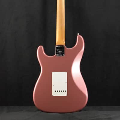 Mint Fender Limited Edition Roasted '65 Strat DLX Closet Classic - Aged Burgundy Mist Metallic image 6