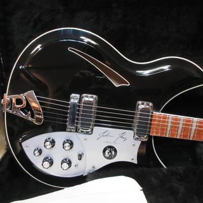 1989 Rickenbacker John Kay Signature Jet Glo/Black 1 of 250 Rare Guitar Mint Shape W/ OHSC Free US Shipping! image 13