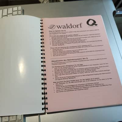 Waldorf Q keyboard owners manual 1999 image 2