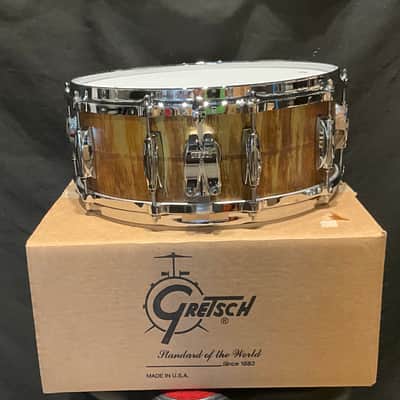 Gretsch GAS5514-KC Keith Carlock Signature 5.5x14" Brass Snare Drum 2021 - Vintage Patina image 2