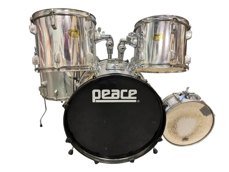 Peace Drums 5-Piece Drum Shell Kit, Chrome image 1