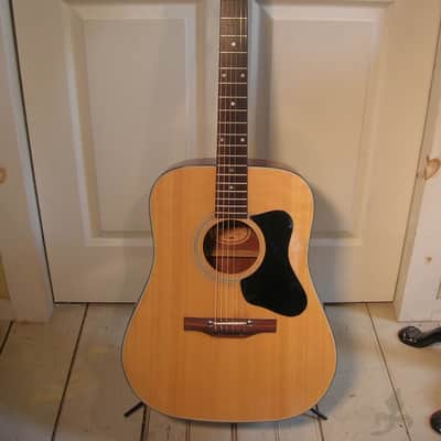 Vintage Guild 70s A-20 A20 Madeira mahogany/spruce dreadnaught acoustic guitar w/ohsc image 1