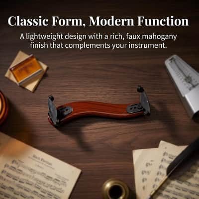Adjustable Violin Shoulder Rest for 3/4 & 4/4 Violin – Ergonomic Support with Soft EVA Padding & Anti-Slip Feet image 2