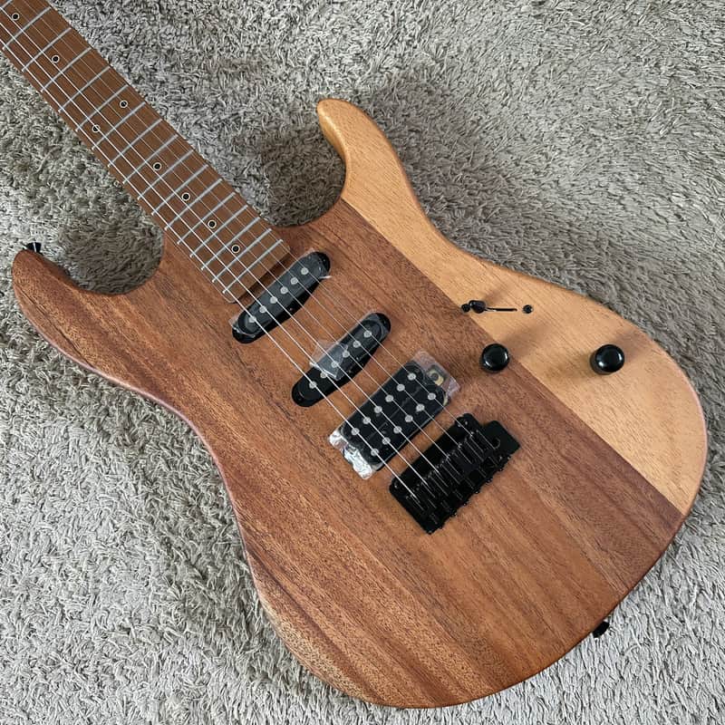 Unknown Electric Guitar, African Mahogany, Roasted Maple Neck, HSS Tremolo