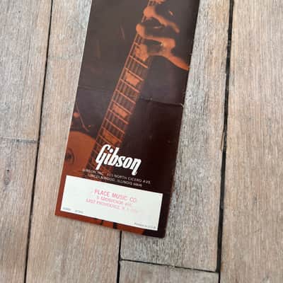 1970 Gibson Electric Acoustics Guitars Price List Catalog Rare Vintage image 7