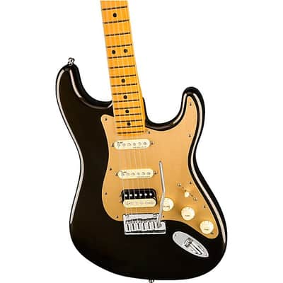 Fender  American Ultra Stratocaster HSS Maple Fingerboard Electric Guitar  2024 - Texas Tea image 5