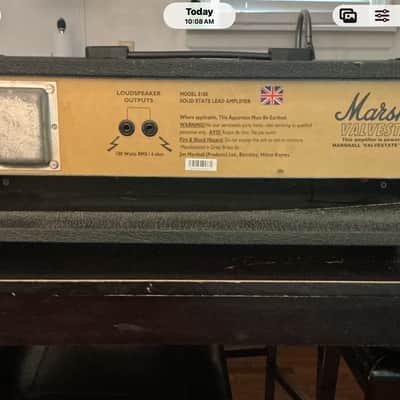 Marshall Valvestate 100V Model 8100 2-Channel 100-Watt Guitar Amp Head 1991 - 1998 - Black image 2