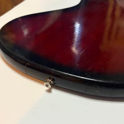 Sorrento Kingston Vintage 60s Red Sunburst Solid Body - Nitrocellulose image 10