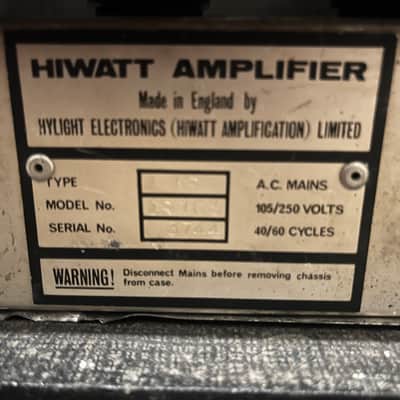 1972 Hiwatt DR103 Custom 100 (Read Description) image 11