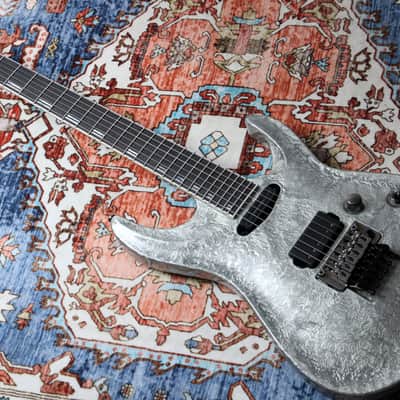 ESP MIJ Original Horizon 1 Limited Edition "Liquid Metal Silver + Ebony" (2025) image 5