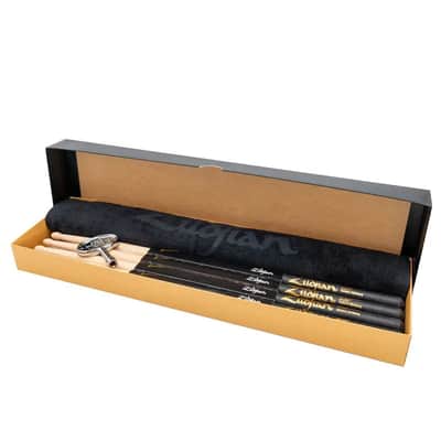 Zildjian 5A Dip Drum Stick Bundle - 4 Pairs w/FREE Towel & Drum Key image 1