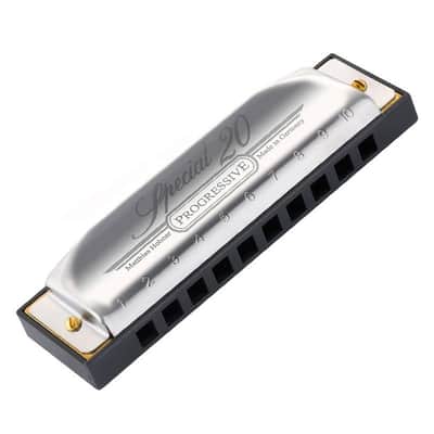 Hohner 560PBX-CSHARP Progressive Series 560 Special 20 Harmonica - Key of C#/Db - SEE SHIPPING DISCLAIMER image 2