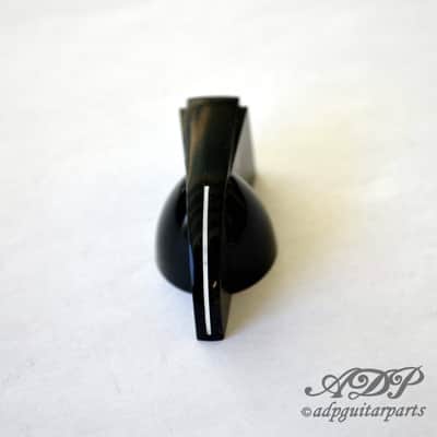 1 black plastic Chicken Head / Pointer Knob for 6mm pots image 2
