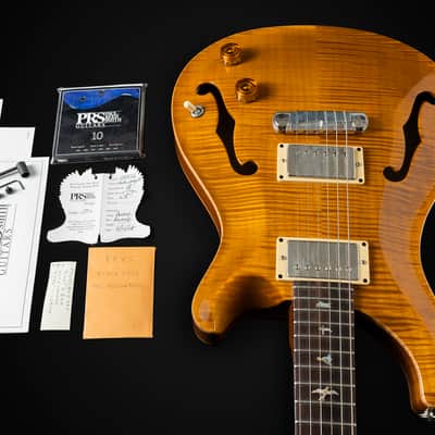 2008 PRS Hollowbody II Amber Archtop Pickups Rare image 6