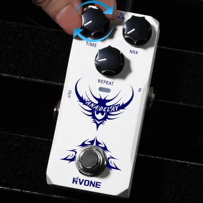 RVONE Analog Delay Guitar Pedal for Electric Guitar, Vintage-Style Guitar Effects Pedal with Warm Echo, Electric Guitar Pedal True Bypass & Durable Aluminum Metal Chassis image 6