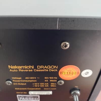 Nakamichi  Dragon  Cassette Deck 90 Day Warranty Fully serviced and Recapped image 13