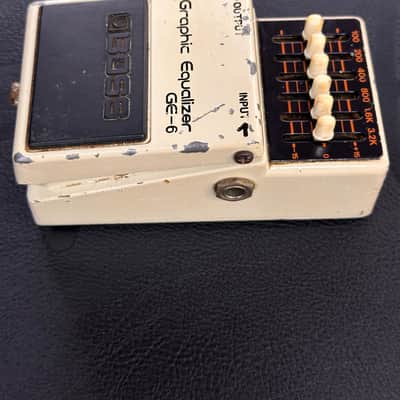 Boss GE-6 Graphic Equalizer (Black Label) 1977 - 1981 - Cream image 3