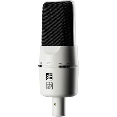 SE ELECTRONICS X1 A 2C Large Diaphragm Condenser Microphone with 100 Hz Filter & -20 dB Pad - XLR Condenser Mic for Singing & Instruments - Professional Studio Microphone for Recording (White) image 9