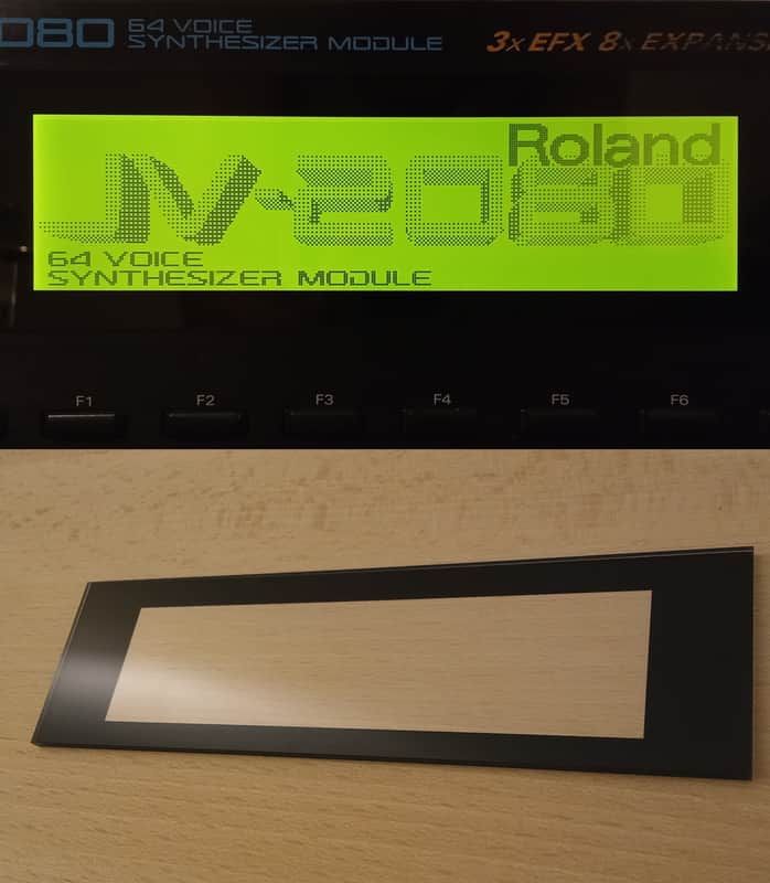 New green display + glass protective cover for Roland Jv 2080 image 1