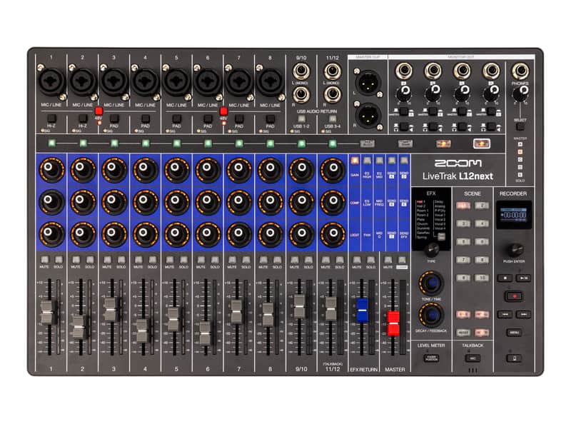 Zoom LiveTrak L12next Digital Mixer + Recorder image 1