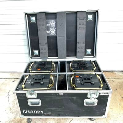 Clay Paky Sharpy Gold Beam Moving Head Lights With Case (Lot Of 4)TrueHeartSound image 2
