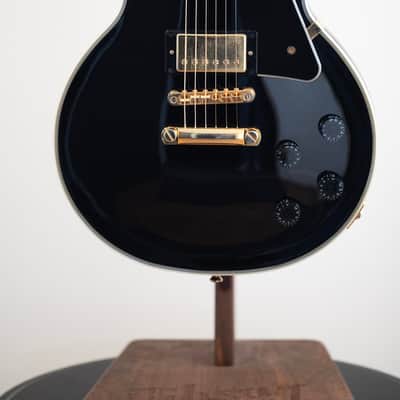 2023 Epiphone Les Paul Custom - in Ebony Black & Gold image 1