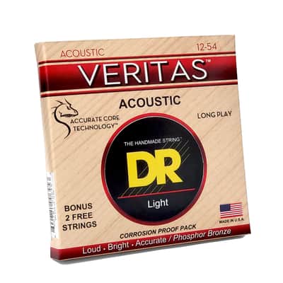 DR VTA-12 Veritas Coated Core Phosphor Bronze Acoustic Guitar Strings 12-54 - Acustic Guitar Strings image 3