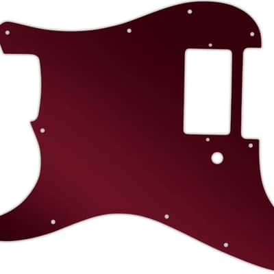 WD Custom Pickguard For Left Hand Single Humbucker Fender Stratocaster #10R Red Mirror