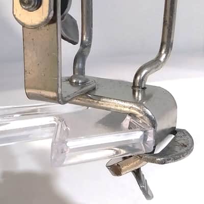 Cowbell, Wood Block Bass Drum Mount - Nickel (Possibly W&A?) image 2
