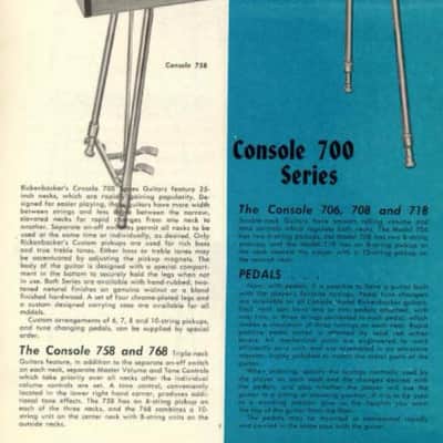 1957 Rickenbacker CW-758 Triple Neck LONG SCALE T8 Console Steel Guitar FIGURED MAPLE image 13