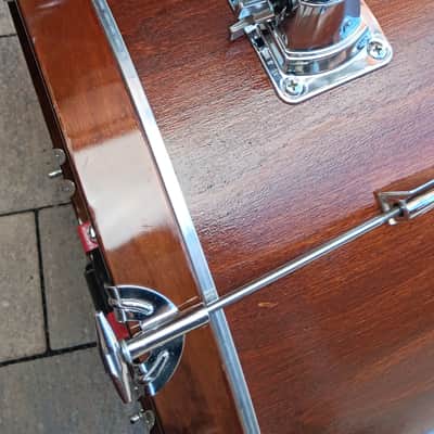Vintage Refurbished Tromsa Beech Shell Jazz Drumset 20" 10" 13" Frankenstein Custom 70er Jahre - Natur Braun Walnuss image 12