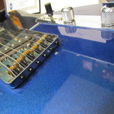 2015 G&L USA Fullerton Deluxe ASAT Classic Bluesboy Custom Spec - Metallic Blue image 10