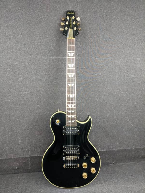 Vintage 1984 Aria Pro II PE-60 Electric Guitar Black Made In Japan