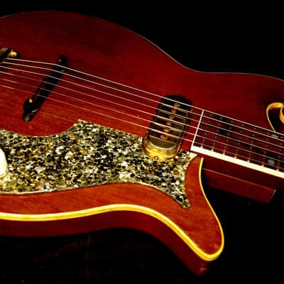 Premier Multi-Vox E275 1958 Natural Mahogany. THE SCROLL GUITAR. Incredible & Rare. Collectible.. image 19