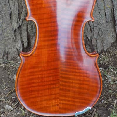 Crow Creek Fiddles Handmade Professional Violin, Red-Brown, With Beautifully Flamed Maple! image 1