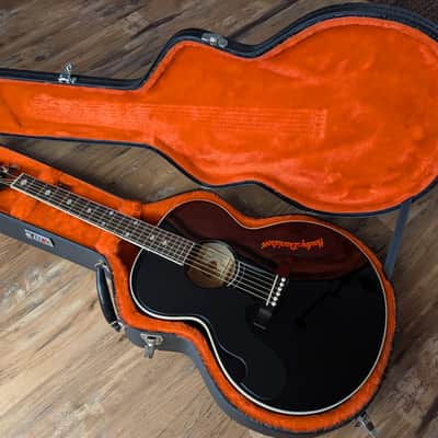 1994 Gibson J-185 Harley Davidson Limited Edition Jumbo Acoustic Guitar #724 EXCELLENT W/OHSC image 1