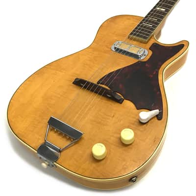 Vintage 1960 Harmony H-48 Flamed Blonde Mercury Stratotone image 4